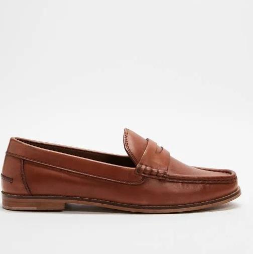 Double Oak Mills - Men's Brown Loafers - Venice Penny Loafers - Size 8 at The Iconic
