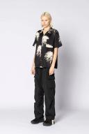 Double RAINBOUU Black Drawstring Cargo Pants