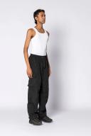 Double RAINBOUU Black Drawstring Cargo Pants