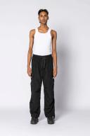 Double RAINBOUU Black Drawstring Cargo Pants