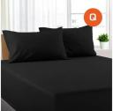 Double Size Pistachio Color Poly Cotton Fitted Sheet + Pillowcase