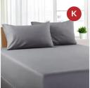 Double Size Pistachio Color Poly Cotton Fitted Sheet + Pillowcase