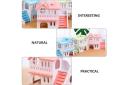 Double Storey Hamster Villa Wooden Hut House Woody Toy Glamping Accessories