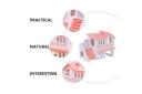 Double Storey Hamster Villa Wooden Hut House Woody Toy Glamping Accessories