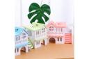 Double Storey Hamster Villa Wooden Hut House Woody Toy Glamping Accessories
