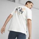 Downtown Graphic T-Shirt Men in White, Size 2XL, Cotton/Polyester by Puma