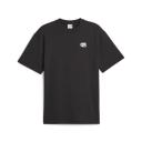 Downtown Men's Graphic T-Shirt in Black, Size Medium, Cotton/Polyester by Puma