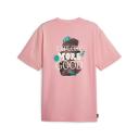 Downtown Men's Graphic T-Shirt in Peach Smoothie, Size 2XL, Cotton/Polyester by Puma
