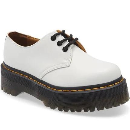 Dr Martens - 1461 Quad 3 Eye Shoes Smooth White