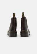 Dr Martens 2976 Quad Platform Boots - Burgundy Smooth