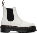 Dr Martens 2976 Quad Platform Chelsea White Size 12 - Platypus | AfterPay Available