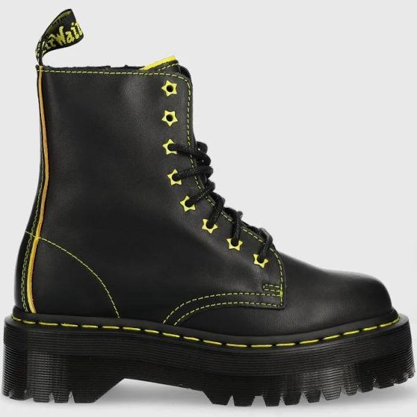 Dr. Martens Black Jadon II Neon Star Boots