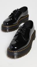 Dr. Martens Black Patent 1461 Quad Platform Derbys