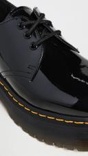 Dr. Martens Black Patent 1461 Quad Platform Derbys