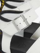 Dr Martens Blaire White Patent Lamper Sandals - Docs Gladiator Sandals