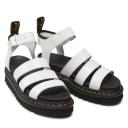 Dr Martens Blaire White Patent Lamper Sandals - Docs Gladiator Sandals