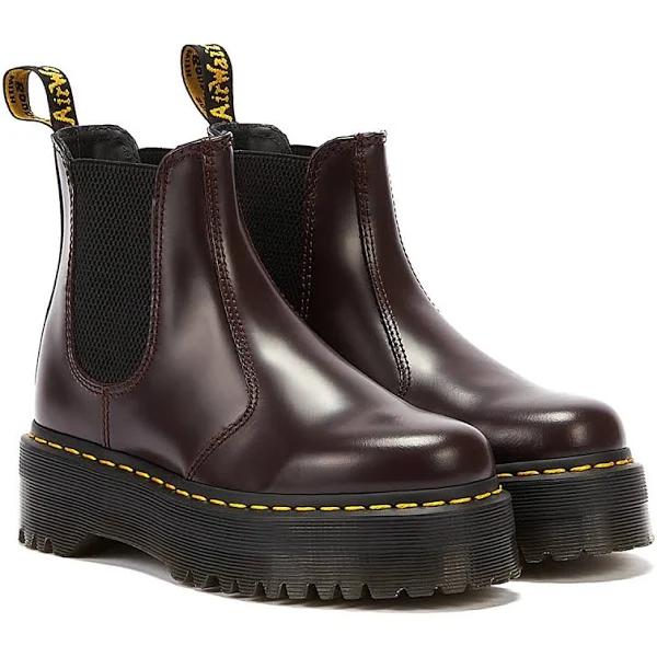 Dr. Martens Burgundy 2976 Quad Chelsea Boots