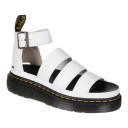 Dr Martens Clarissa Nappa Quad White Platform Sandals - Docs Shoes