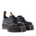 Dr Martens Womens 1461 Quad 3 Eye Shoes Distressed Patent Black Size 5