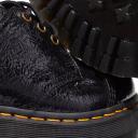 Dr Martens Womens 1461 Quad 3 Eye Shoes Distressed Patent Black Size 5