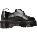 Dr Martens Womens 1461 Quad 3 Eye Shoes Distressed Patent Black