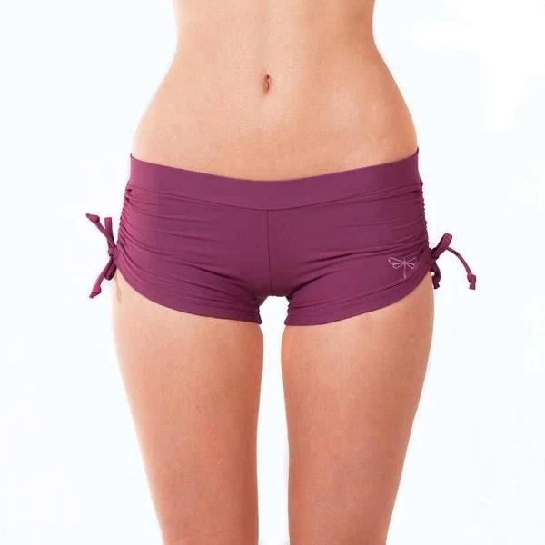 Dragonfly Bella Pole Shorts Ruby / Black / L