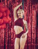 Dragonfly Hot Pants Burgundy / S