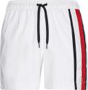 Drawstring Mid Length Swim Shorts White SM