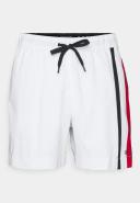 Drawstring Mid Length Swim Shorts White SM