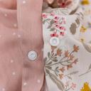 Dreamaker Cottage Flowers 100% Cotton Reversible Quilt Cover set-queen