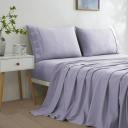 Dreamaker Micro Flannel Sheet Set Super King Bed Rust