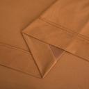 Dreamaker Micro Flannel Sheet Set Super King Bed Rust