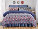 Dreamaker Printed Microfibre Quilt Cover Set King Single Bed Alberta