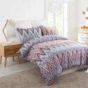 Dreamaker Printed Microfibre Quilt Cover Set King Single Bed Alberta