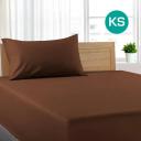 Dreamfields Double Size White Color Poly Cotton Fitted Sheet + Pillowcase