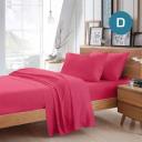 Dreamfields Double Size White Color Poly Cotton Fitted Sheet + Pillowcase