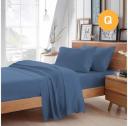 Dreamfields Double Size White Color Poly Cotton Fitted Sheet + Pillowcase