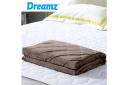 DreamZ 11kg Adults Size Anti Anxiety Weighted Blanket Gravity Blankets Mink