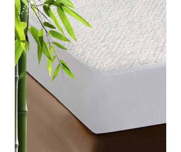 DreamZ Fitted Waterproof Mattress Protector With Bamboo Fibre Cover Double Size