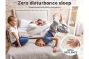 DreamZ Latex Mattress Topper Natural 7 Zone Bedding Removable Cover Mat 5cm