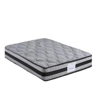 DreamZ Mattress Spring Foam Medium Firm All Size 22cm Queen Dark Grey