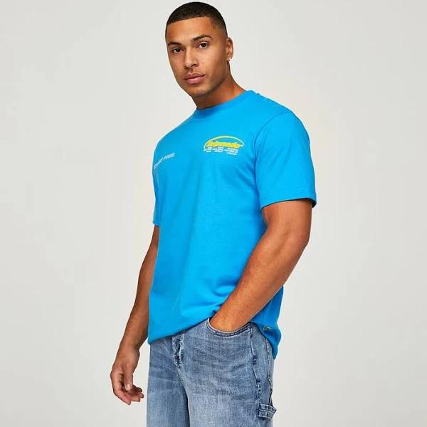 Dripmade Street Tour Boxy Fit T-Shirt - Blue - Size - M