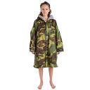 Dryrobe Advance Kids Long Sleeve Changing Robe - Camo/Grey