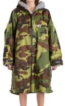 Dryrobe Advance Kids Long Sleeve Changing Robe - Camo/Grey
