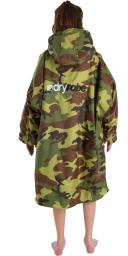 Dryrobe Advance Kids Long Sleeve Changing Robe - Camo/Grey