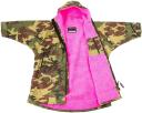 Dryrobe Advance Kids Long Sleeve Changing Robe - Camo/Grey