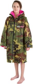Dryrobe Advance Kids Long Sleeve Changing Robe - Camo/Grey