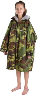 Dryrobe Advance Kids Long Sleeve Changing Robe - Camo/Grey