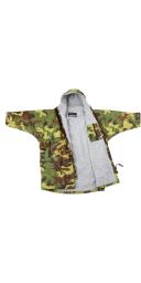 Dryrobe Advance Kids Long Sleeve Changing Robe - Camo/Grey