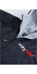 Dryrobe Advance Short Sleeve Changing Robe - Black/Grey